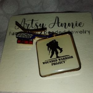 Wounded Warrior Project Pin Air 1 ETEMS Helicopter Pin Set Of 2